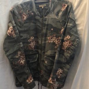 Democracy floral camouflage jacket